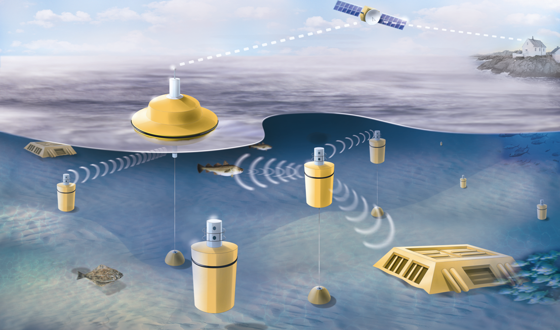 Application underwater communication network