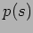 $p(s)$