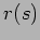 $r(s)$