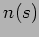 $n(s)$