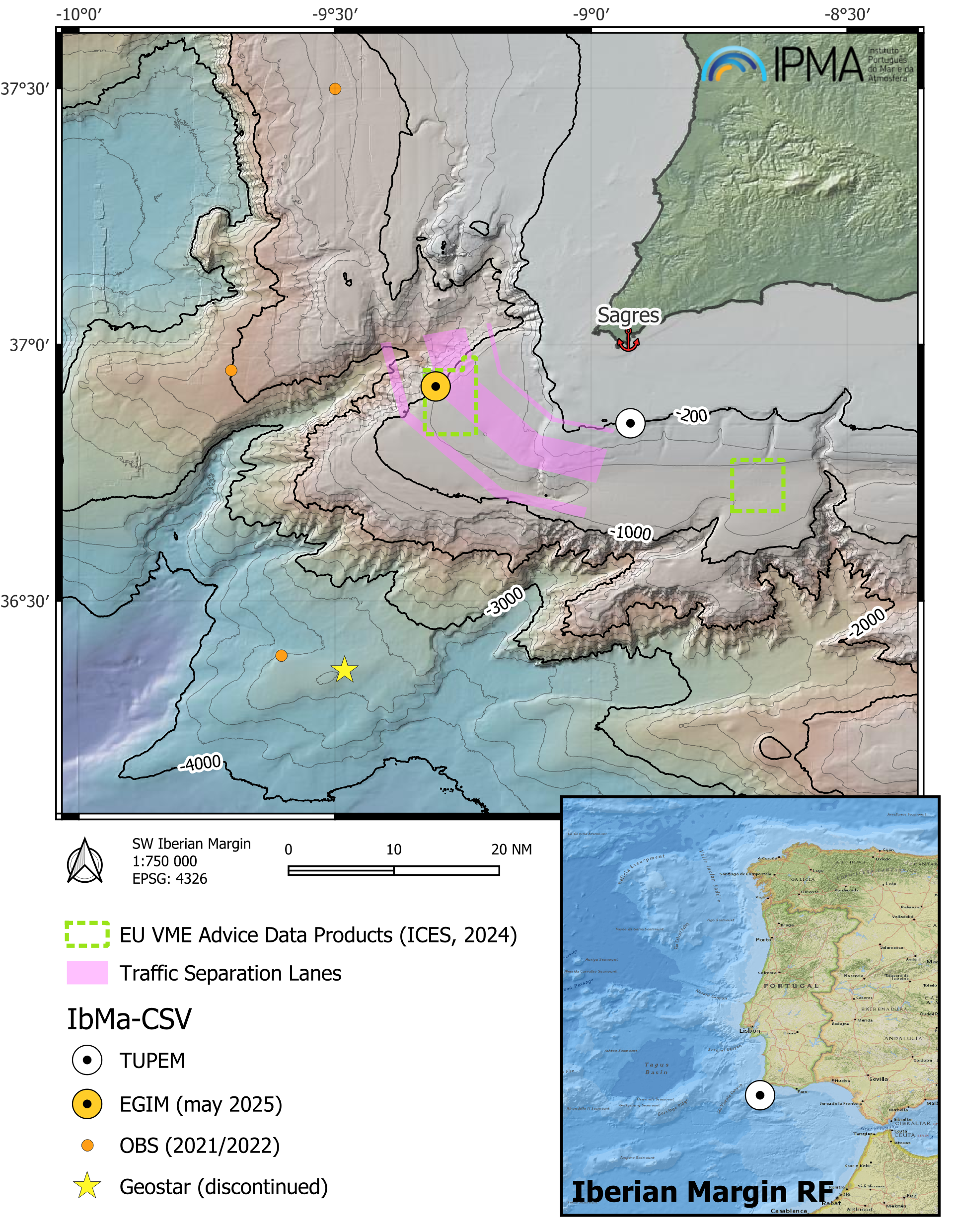 iberian margin regional facility IMRF-csv