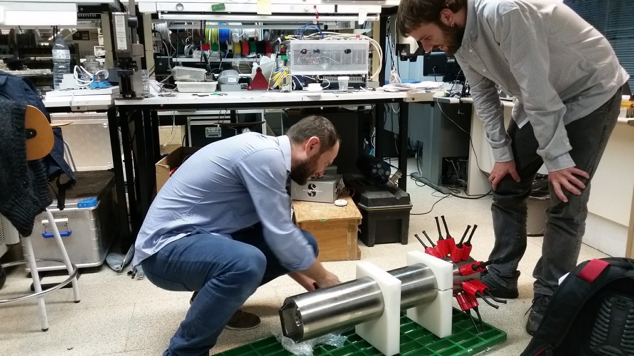 EGIM prototype arrival at OBSEA, October 2016 EGIM arrival