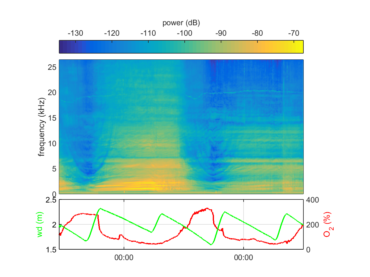 Diurnal variability of ambient noise Noise